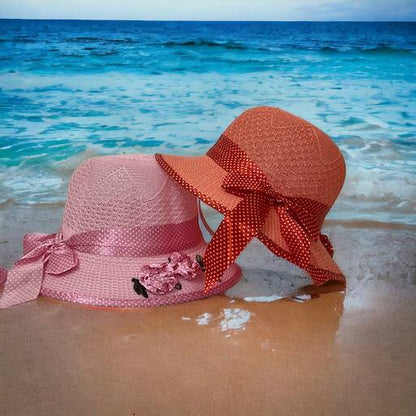 kids hat on the beach side