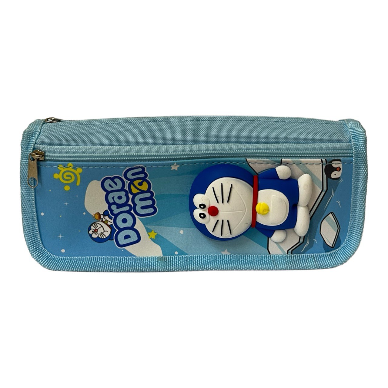 pencil pouch with doraemon sticker