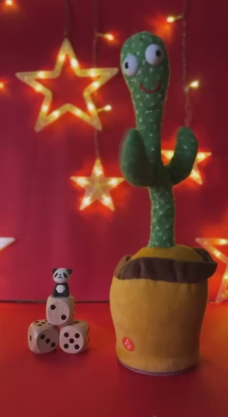 cactus toy was dancing while singing a song